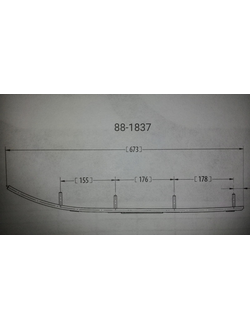 Коньки SPI 88-1837 для снегохода Polaris 550 IQ SHIFT (2009-2013) 600 IQ SHIFT (2009-2012) 800 SWITCHBACK (2009-2012) TRAIL RMK (2007-2010) и др (2875954, 2878820)