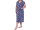 Женское платье- халат Арт. 160630-684 (цвет сине-розовый) Размеры 60-76