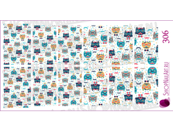 Слайдер-дизайн 306 - Котики в очках с бабочкой и усиками