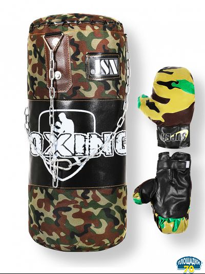 Набор для бокса RUS03 Груша+перчатки D24см H60см