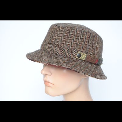 Шляпа панама Alfonso D ' Este 41970 коричневая