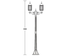 Садово-парковые фонари LONDON  2-S-08 (195см)