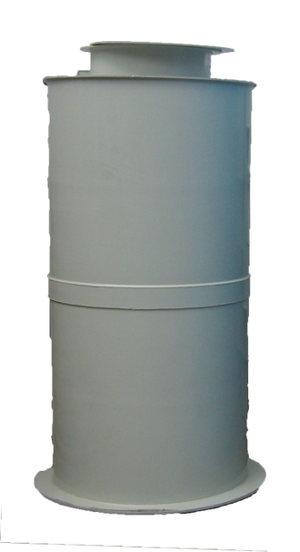 Вертикальный цилендрический противопожарный резервуар из полипропилена