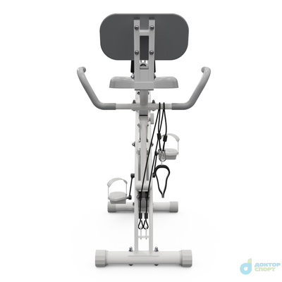 Велотренажер X-Bike DFC DavCreator Max, бело-серый
