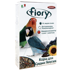 Fiory (Фиори) Parrocchetti African корм для средних попугаев, 800 г