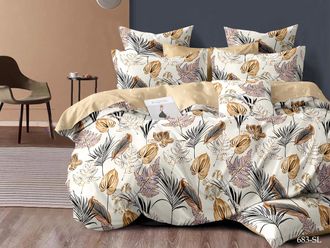 Постельное белье Cleo семейное сатин 145х215х2 220х240х1 50х70х2 70х70х2 41/683-SL