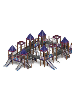 Серия «Замок» (Пиксель) ДИК 2.18.11-03 H=900 H=1200 игровой комплекс