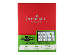 Альбом для карт "Blackfire" cо встроенными листами 3х3 - Red