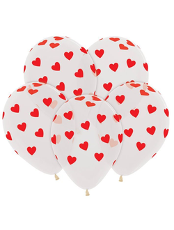 Сердечки красные