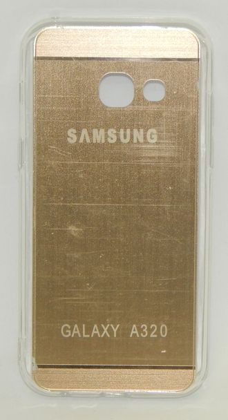 Защитная крышка Samsung Galaxy A3 (2017) (A320), золотистая