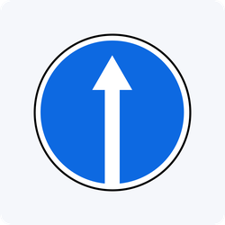 Дорожный знак 4.1.1 Движение прямо