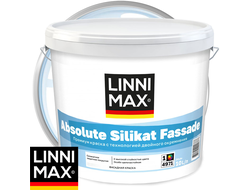 Краска фасадная силикатная LINNIMAX ABSOLUTE SILIKAT FASSADE Бесцветная база 3 9,4 л
