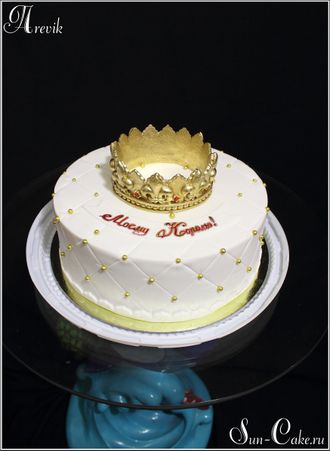 Торт с короной для мужчины (3 кг.)