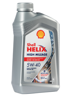 Масло моторное SHELL Helix High Milage 5W40 1л синт.