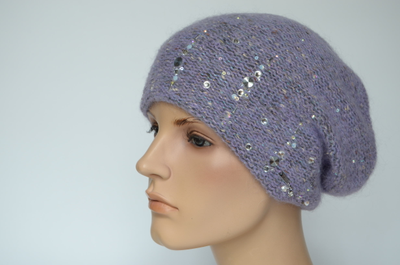 Vizio берет лавандовый меланжевый