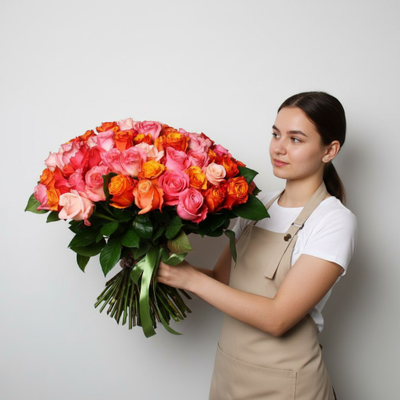 Букет моно цветов № 330