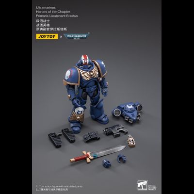 Ультрамарин Примарис лейтенант Эрастус (Warhammer 40k) - КОЛЛЕКЦИОННАЯ ФИГУРКА 1/18 scale Primaris Lieutenant Erastus (JT2481) - JOYTOY