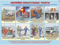 Плакаты "Аварийно-спасательные и другие неотложные работы" (10 плакатов 30*41 см)