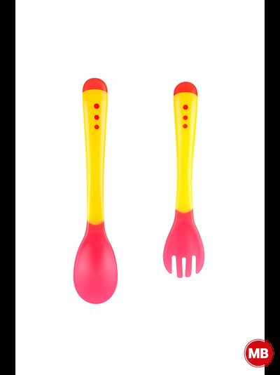 Детская силиконовая термоложка для прикорма