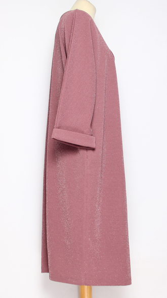 ПЛАТЬЕ "КИМОНО ЛЮРЕКС" чайная роза р.54,58