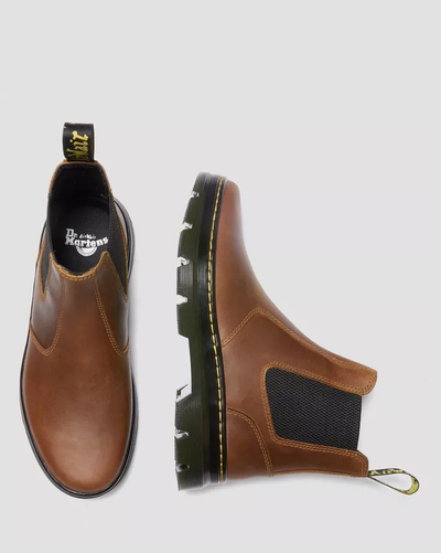 Dr Martens Embury Pull Up Leather Chelsea коричневые