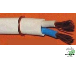 Провод ШВВП 2х0,75 100м (ГОСТ) (РЭМЗ/TDM) соединит. белый медный выс. гибк. дв. изоляция ПВХ 220