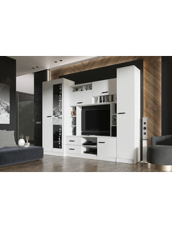 Гостиная Марта 11 белый  (Эра)