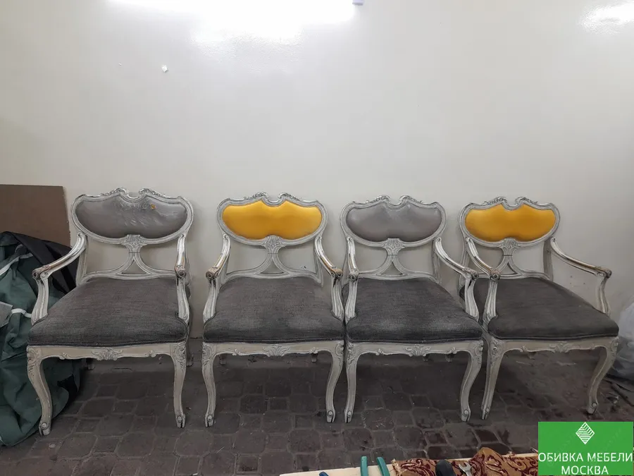 Замена обивки на стульях 