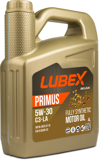 Синтетическое моторное масло &quot;LUBEX PRIMUS C3-LA&quot; 5W30, 4 л