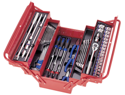 Набор инструментов 62 предмета, универсальный, раскладной ящик KING TONY 902-062MR