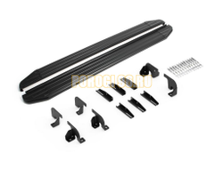 Порог-площадка "Black-Premium" A180ALB + комплект крепежа, RIVAL, BYD Song Plus 2023-