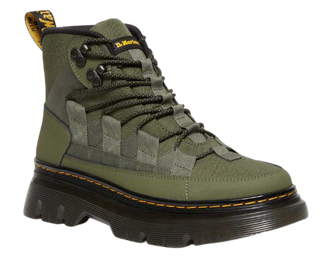 Ботинки Dr Martens Boury Leather Casual Boots Khaki Green Ajax