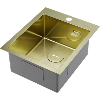 МОЙКА OMOIKIRI AKISAME 41 LG (4973080) СВЕТЛОЕ ЗОЛОТО