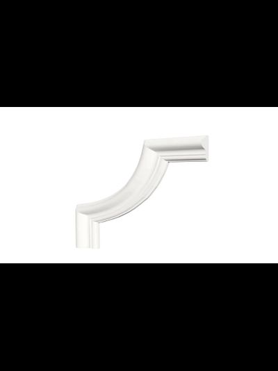 Угловой элемент DECOR-DIZAYN C1-DD301 к молдингу DD301, из дюрополимера, под покраску, 4шт