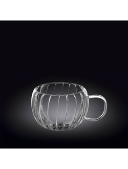 Кружка 300 мл. d=90 мм. h=75 мм. с двойными стенками Термостекло Wilmax /1/60/