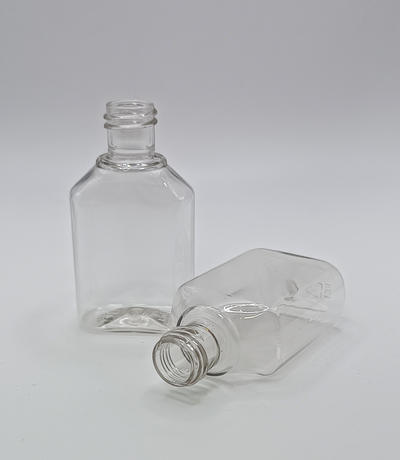 Флакон ПЭТ 50мл/18мм, плоский ФТ, прозрачный, арт. 1271