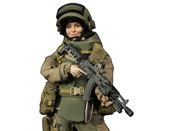 Анна (Российский спецназ) - Коллекционная ФИГУРКА 1/6 scale Russian battle angel Anna (M-082) - SUPER MC TOYS X Face Pool Figure