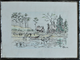 "На реке" бумага тушь, восковая пастель 1970 год