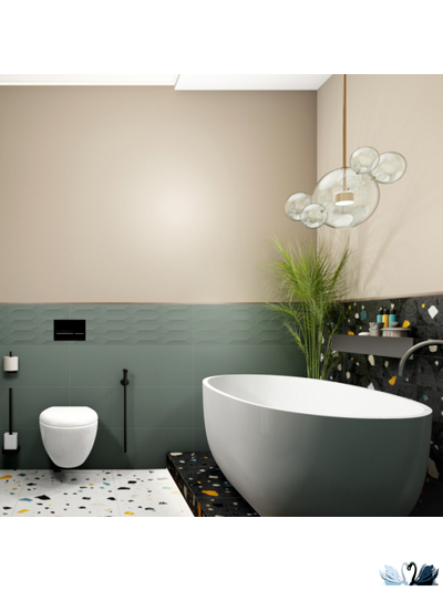 Керамогранит Creto Cray dark geometry 30 х 60 см