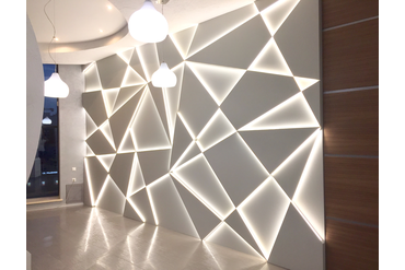 Световая 3d панель "Ice". Изготовление и монтаж.