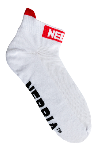 Носки NEBBIA “SMASH IT” ankle length socks 102 Белые