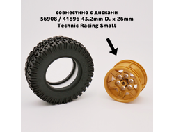 !АНАЛОГ! RC AT78x4 КОМПЛЕКТ 4 шт Dirt Grabber A/T 1.55 78x25 mm, Black, Black (RC)