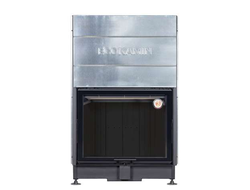 Каминная топка Вега 1000 M/МВ белый/черный шамот принтинг, Экокамин (Россия)