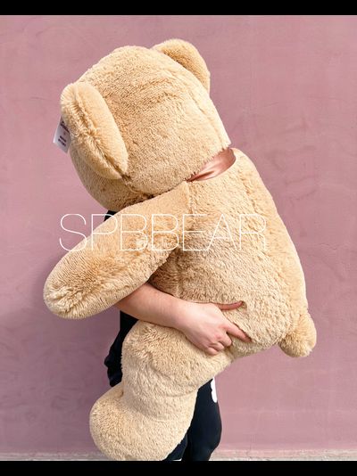 Большой плюшевый медведь 160 см кремовый Феликс