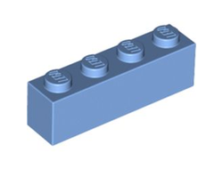 Brick 1 x 4, Medium Blue (3010 / 4163696 / 4165458)