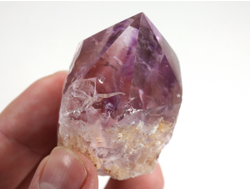 Аметрин, аметист, кристалл полированный со спиленным основанием, Бразилия (51*38*32 мм, 87 г) №37671