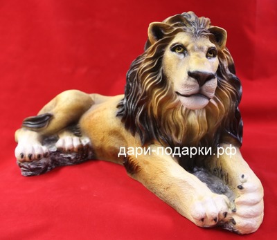 ЛЕВ - царь зверей  34*63см   5кг   полистоун Россия  4498/016784*