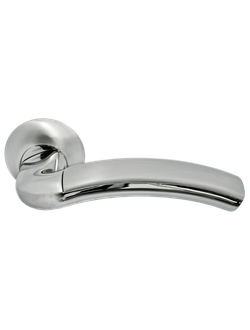 Дверные ручки Morelli "ПАЛАЦЦО - II" MH-02 SN/CP Цвет - Белый никель/полированный хром