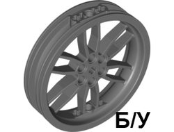 ! Б/У - Wheel 75mm D. x 17mm Motorcycle, Dark Bluish Gray (88517 / 4568006) - Б/У