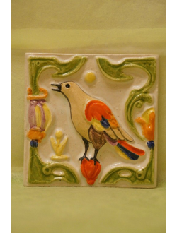 Соловей свободы (изразцовая плитка)